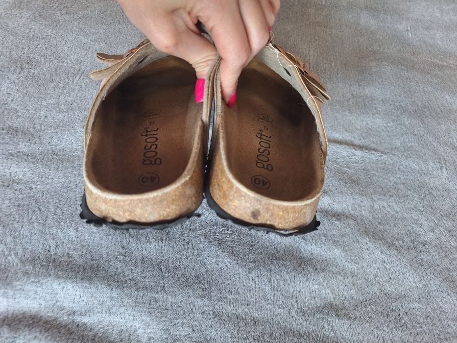 Klapki złote 40 ccc