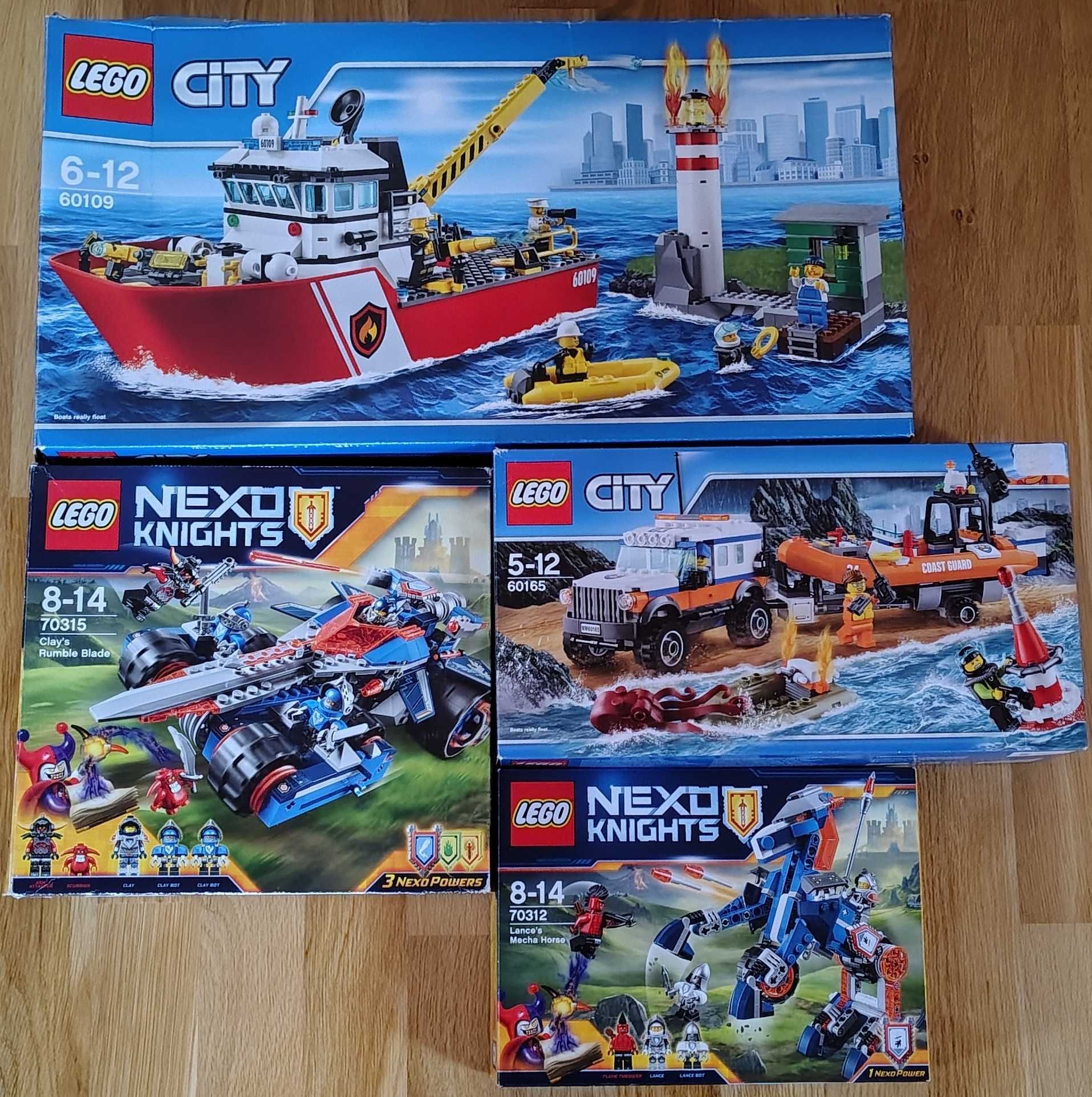 zestawy klocków lego chłopiec 70312, 60165, 70315, 60109 ceny w opisie