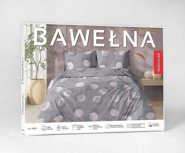 Komplet pościeli BAWEŁNIANEJ VICENZA 160x200/3 części elegancka z wzor