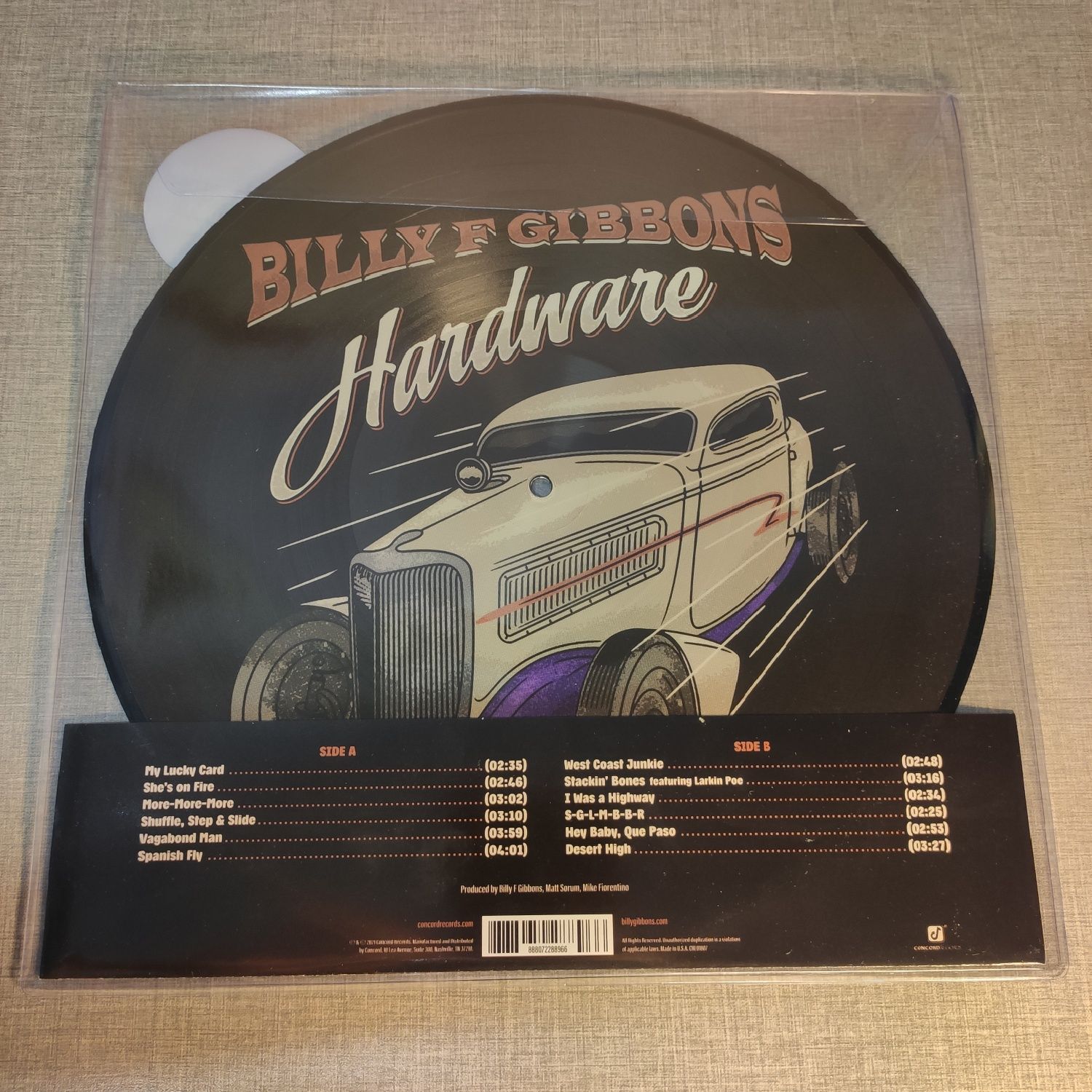Billy Gibbons : Hardware PCTURE VINYL LP / Винил Вініл Платівка