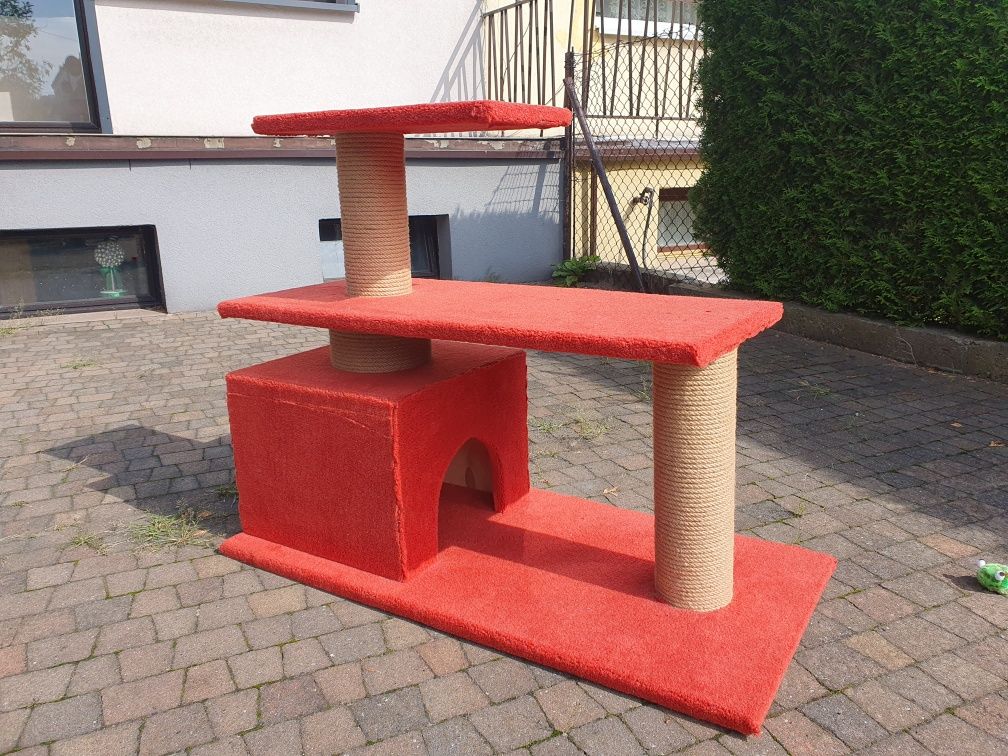 Przeciwatomowy schron domek dla kota własnej roboty