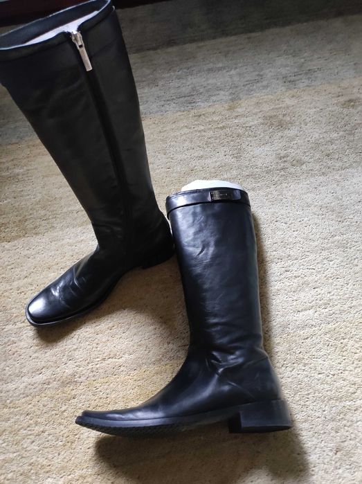 Kozaki z cielęcej skóry rozm. 39 czarne Gino Rossi