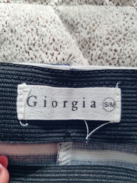 Spodniczka damska w paski, dopasowana, Giorgia, S/ M