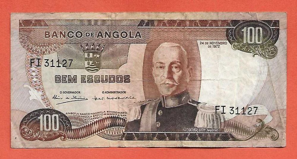Angola Nota 100$00 1972