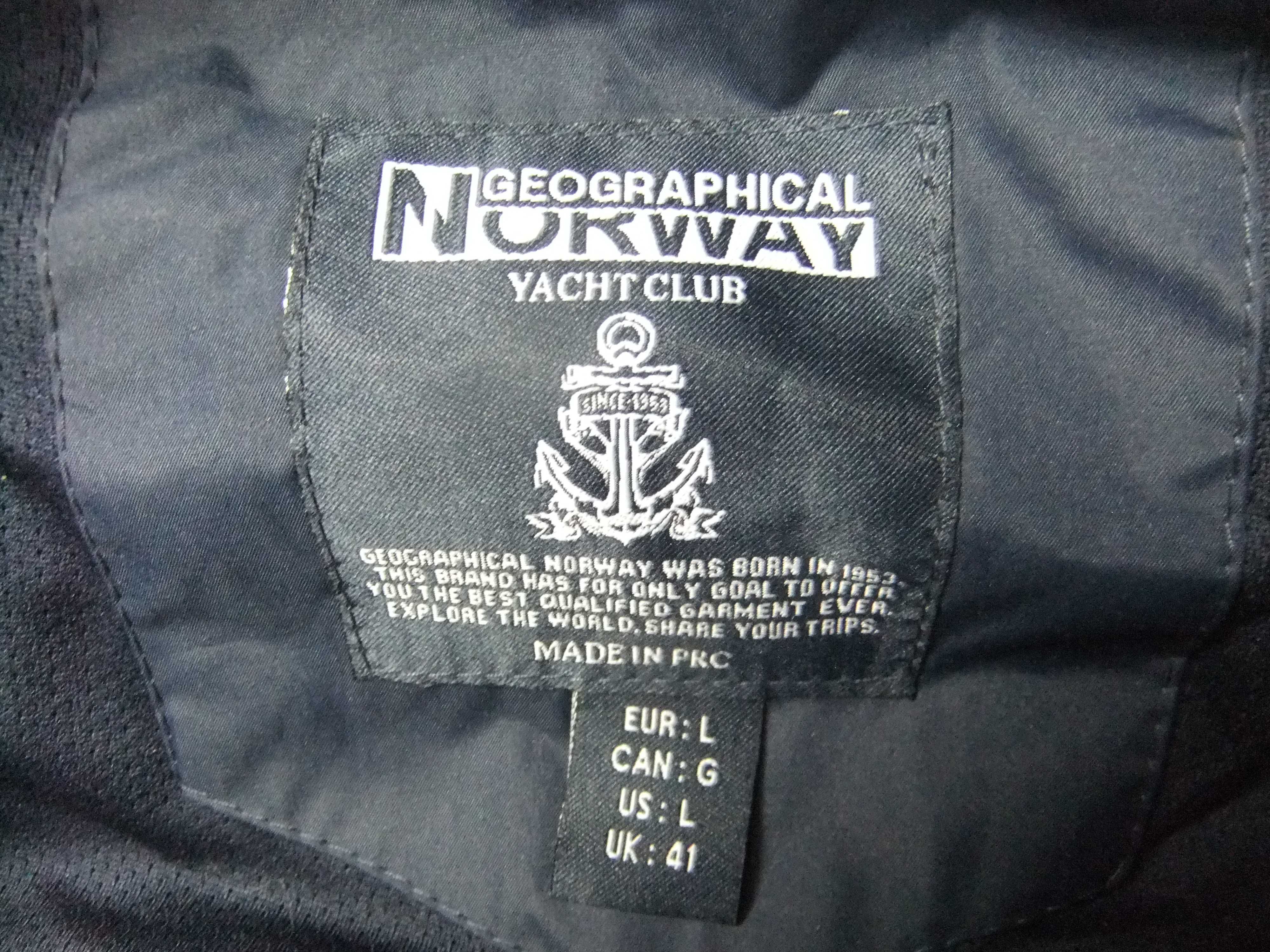 GEOGRAPHICAL NORWAY yacht club  ROZ.L kurtka męska  jak nowa