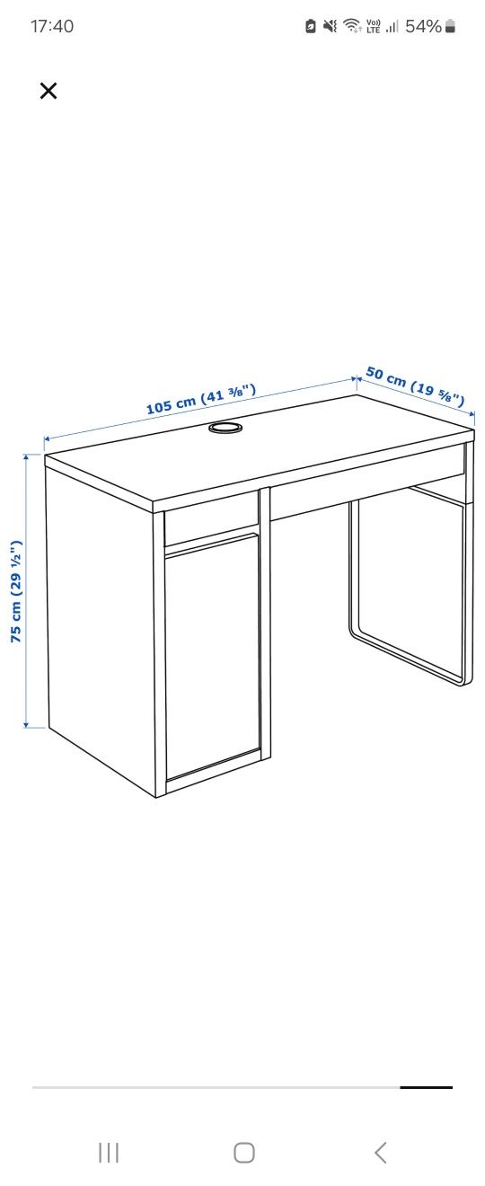 IKEA/MICKE biurko białe