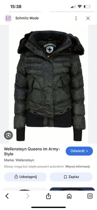 Kurtka zimowa Wellensteyn Queens QUE 900 Blackarmy