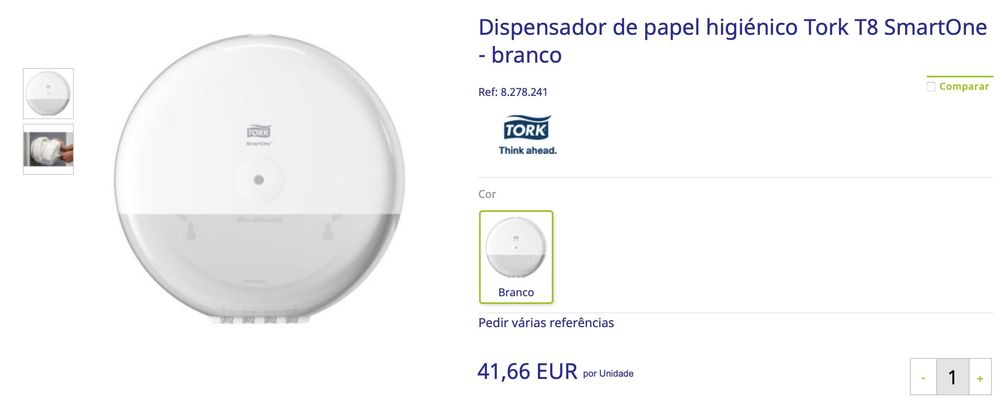 Dispensador de papel wc novos em caixa