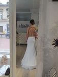 Suknia ślubna biała złota bez pleców XS - 34 Kutno