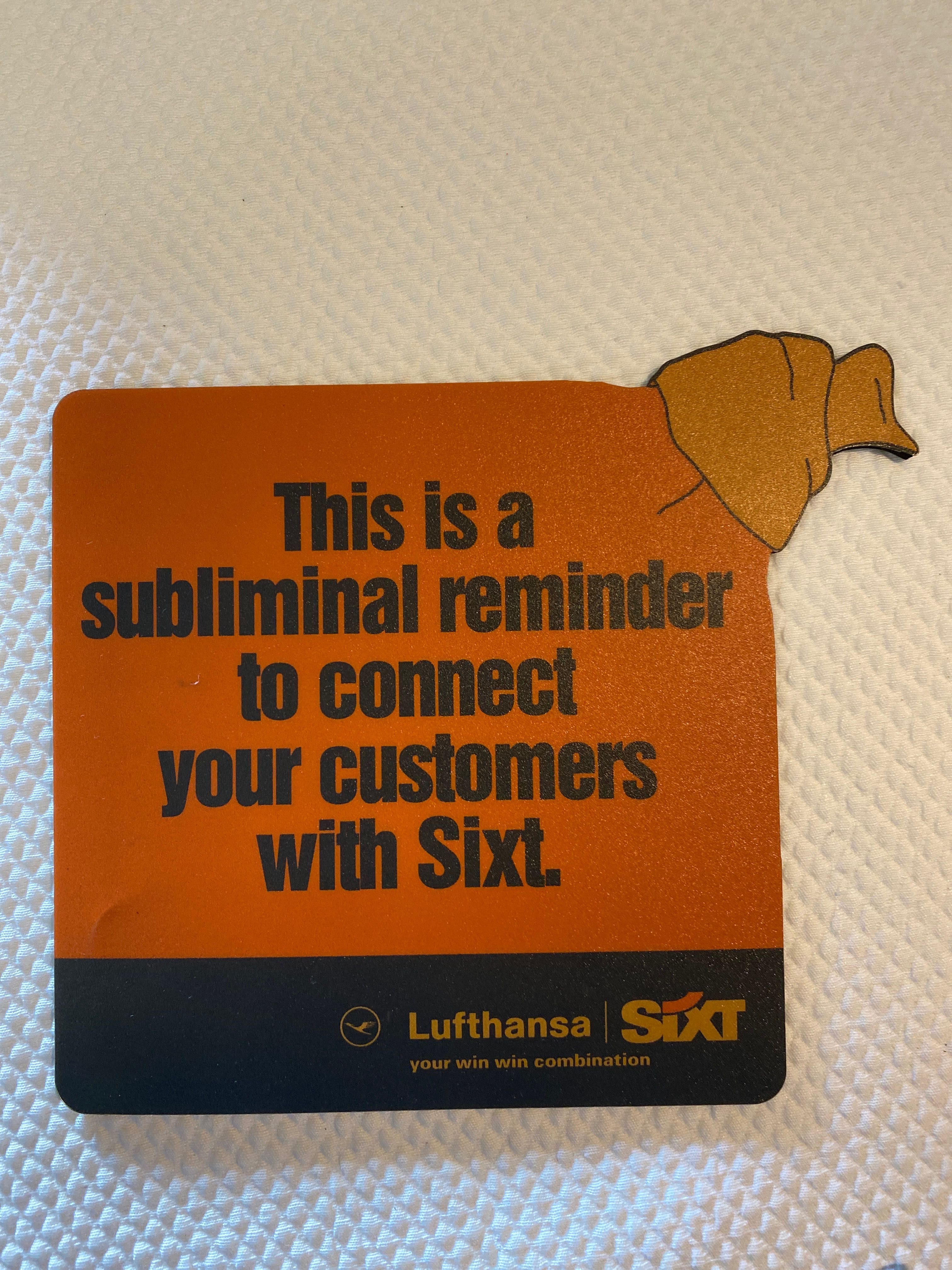 Tapete de Rato Aviação - Lufthansa e Sixt Rent a Car 2003