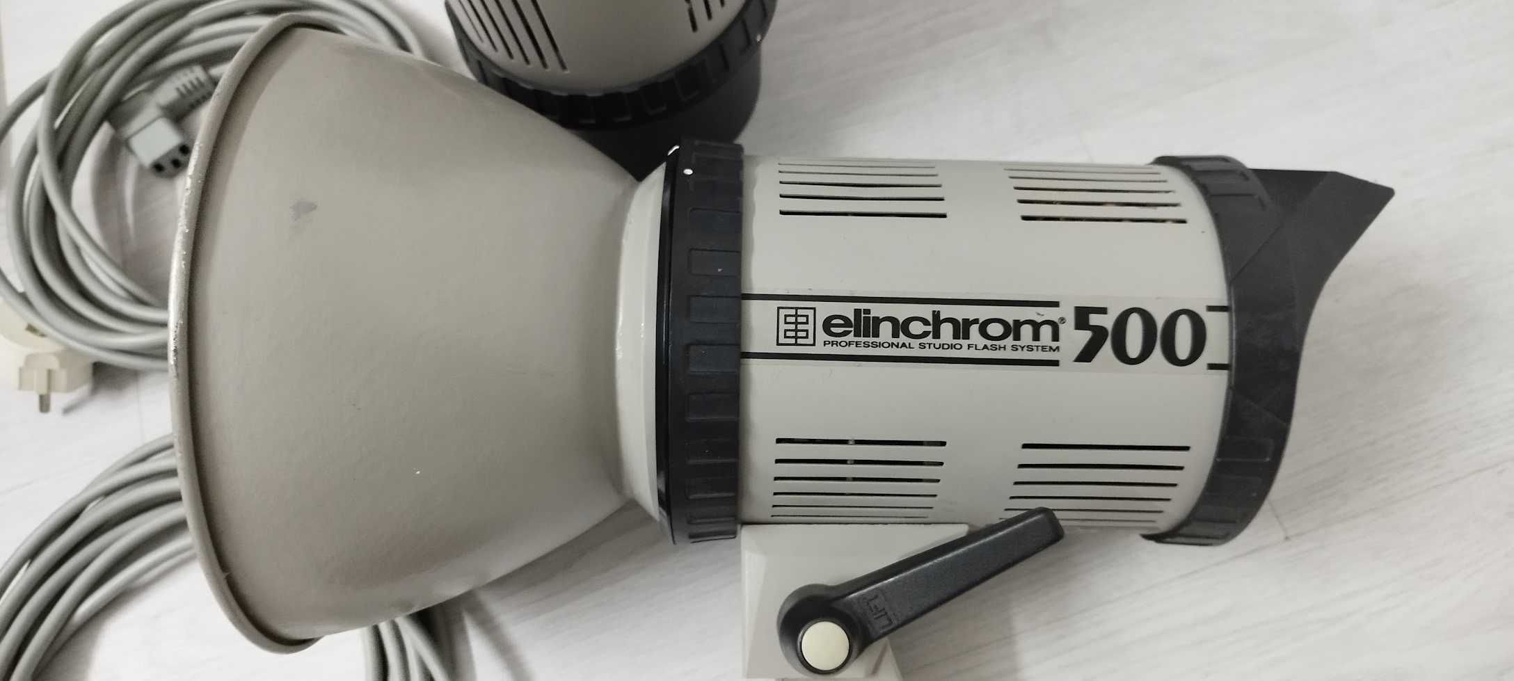 Cabeças de flash elinchrom 500 (COM AVARIAS)