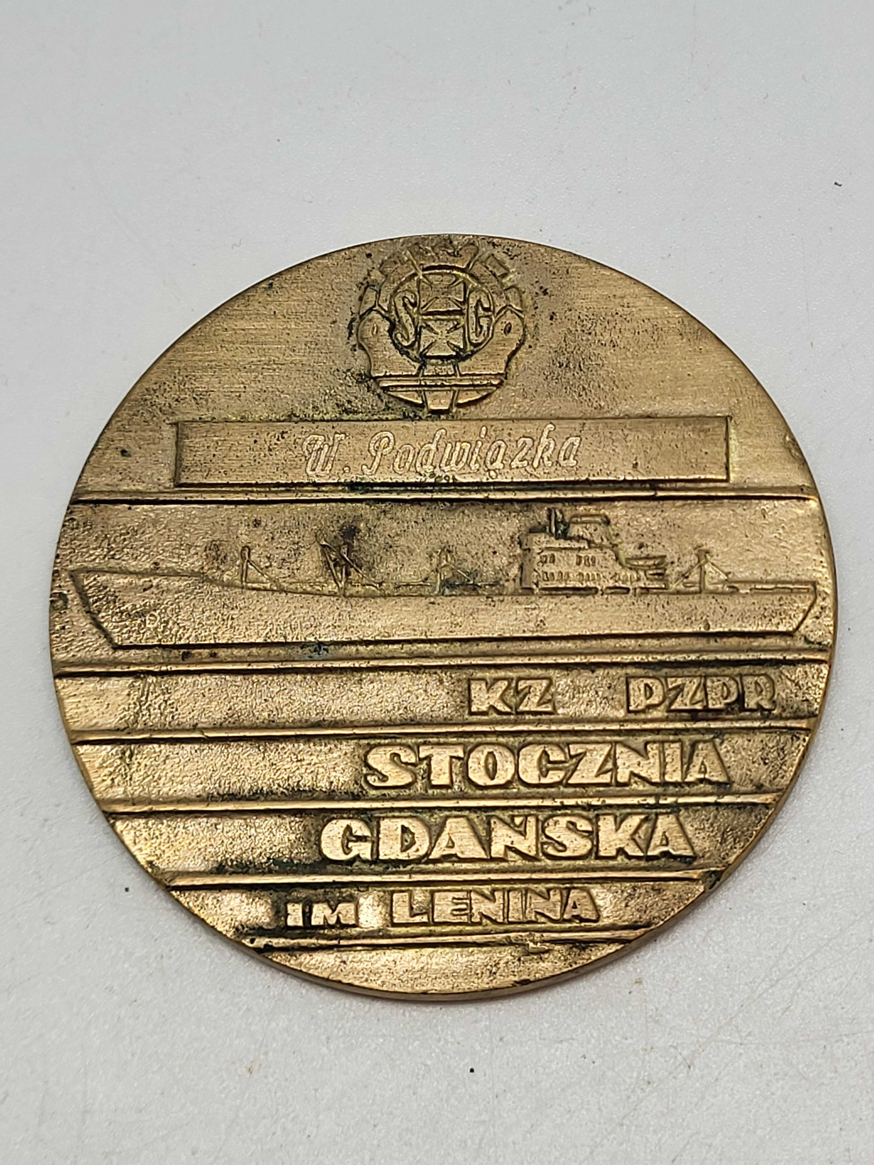 Stary Medal Stocznia Gdańska Kongres Zjednoczeniowy PZPR 1948r 1988r