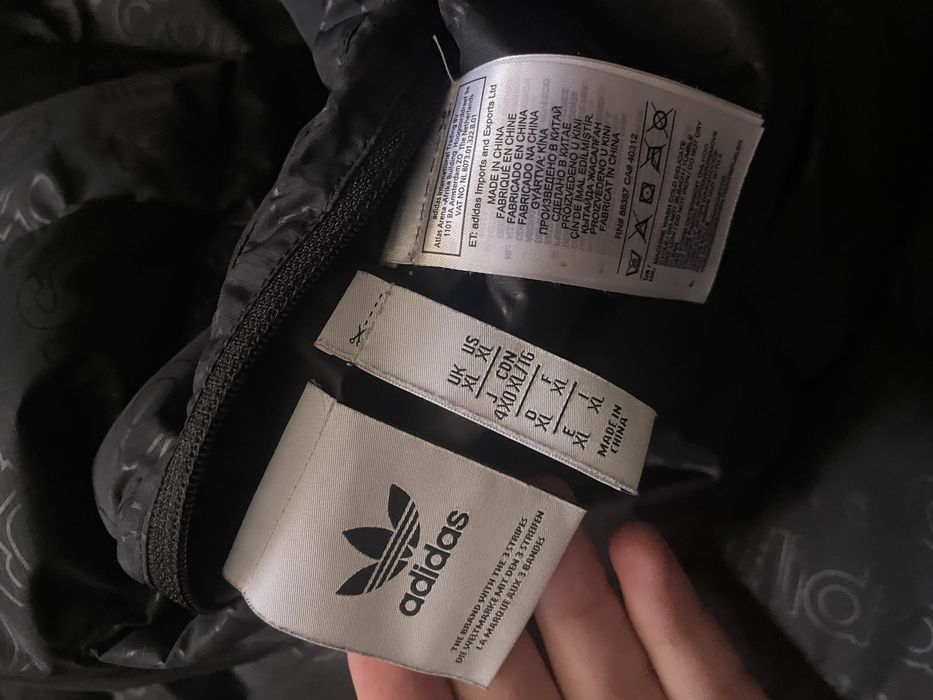 Куртка пуховик мужской Adidas Original Puffer