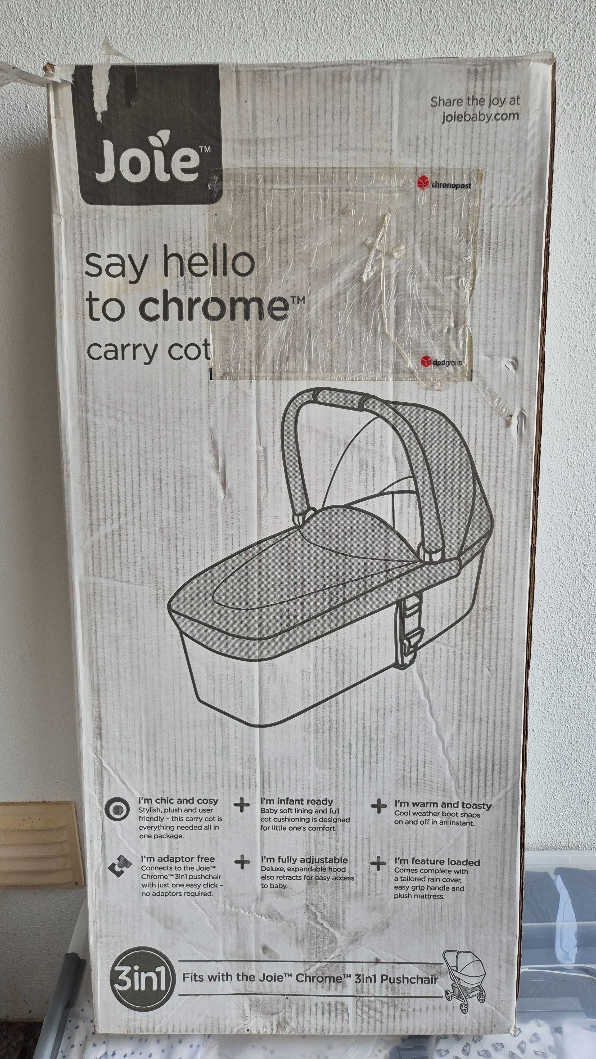 Trio Joie Chrome - carrinho, alcofa, ovo + base isofix
