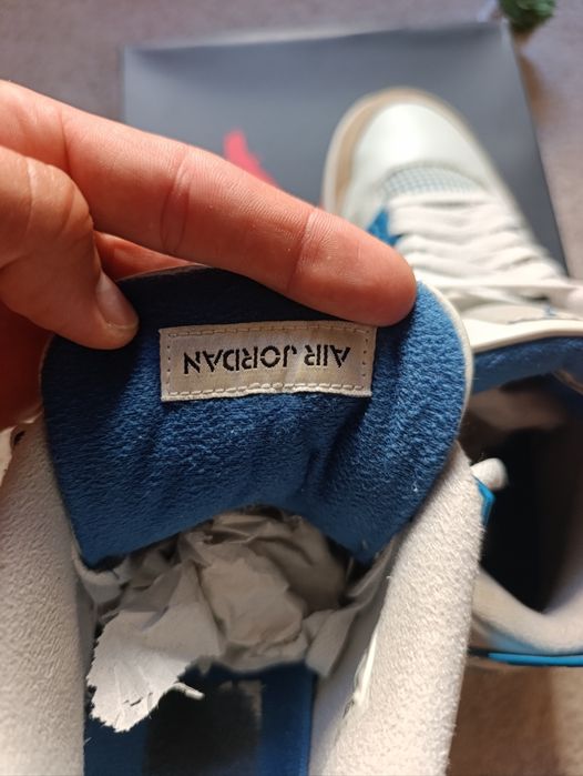 Air Jordan 4 Military Blue - tamanho 47.5