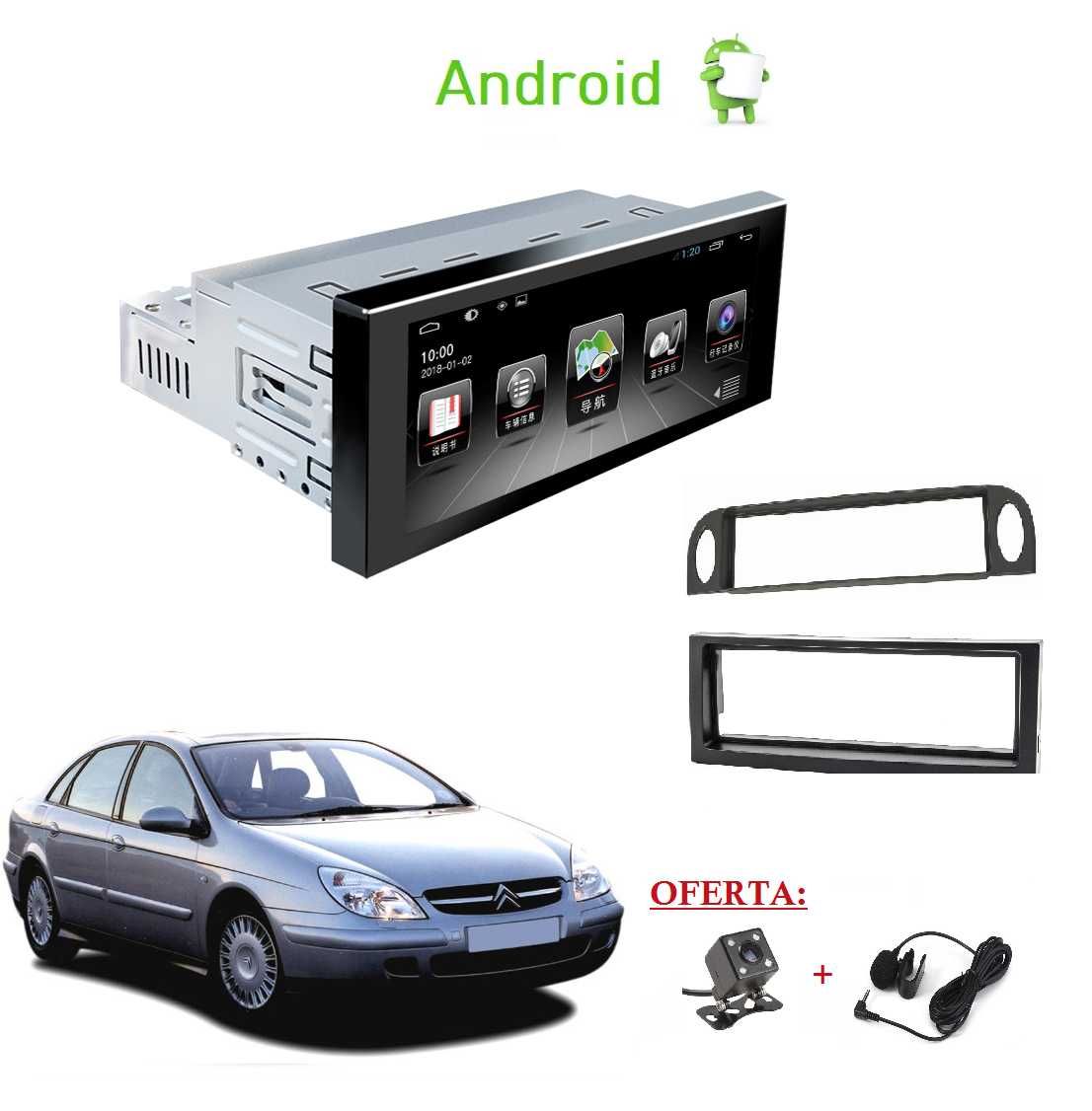 (NOVO) Rádio 1DIN • CITROEN C5 • (2001 a 2008) • Android GPS (2DIN)