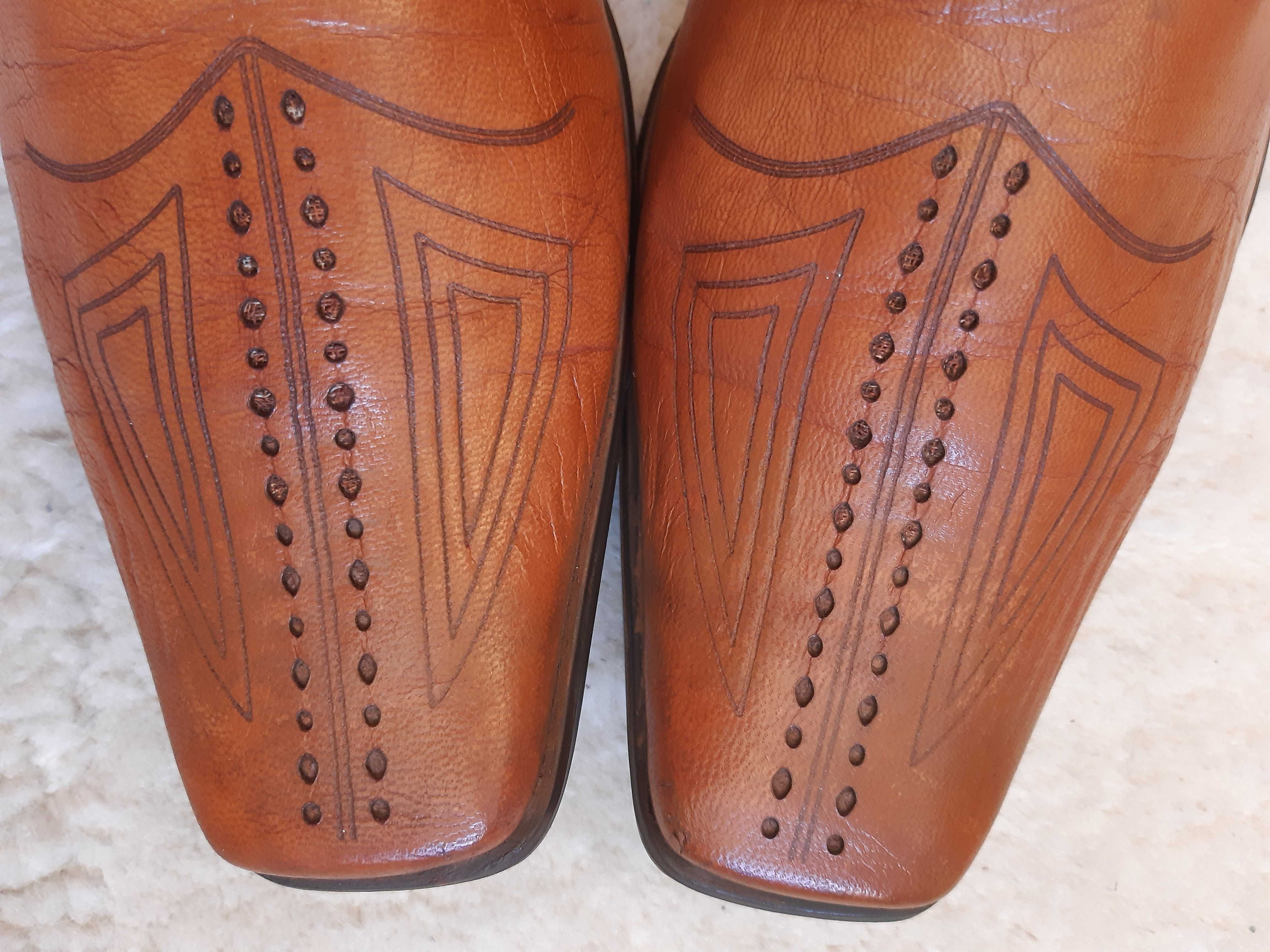 Stylowe skórzane pantofle męskie loafersy Romano Mazzante. rozm. 41