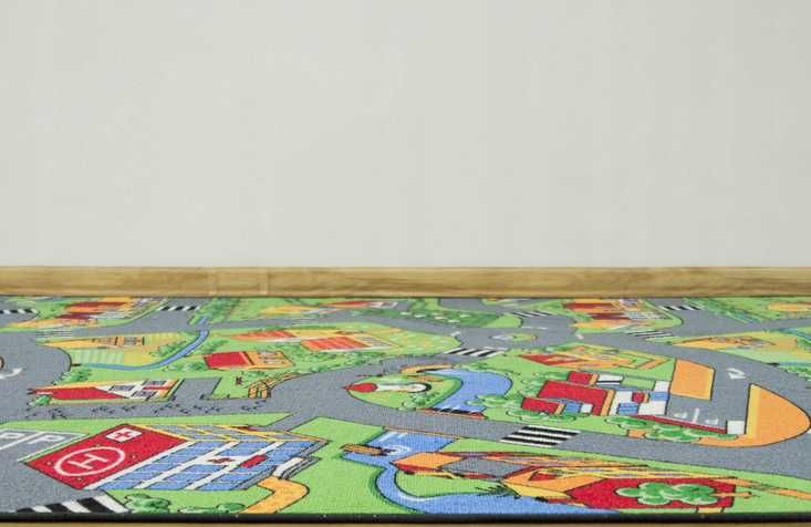 Коврик Ковер детский Дорога размер 5х2 м с подкладкой обпикованный