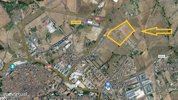 Terreno para lotear localizado a 3min do centro histórico de Évora