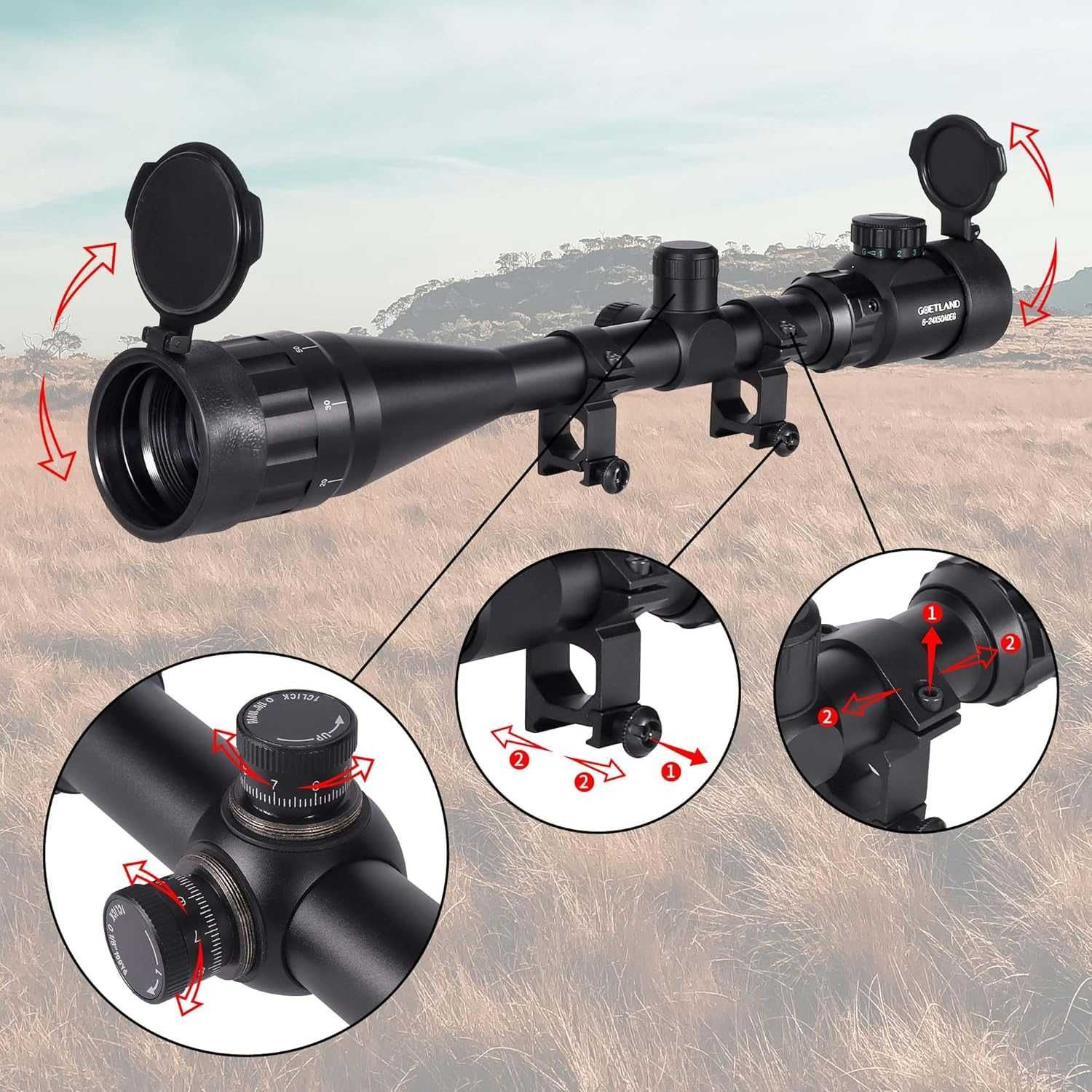 Goetland  6-24x50 luneta celownicza
