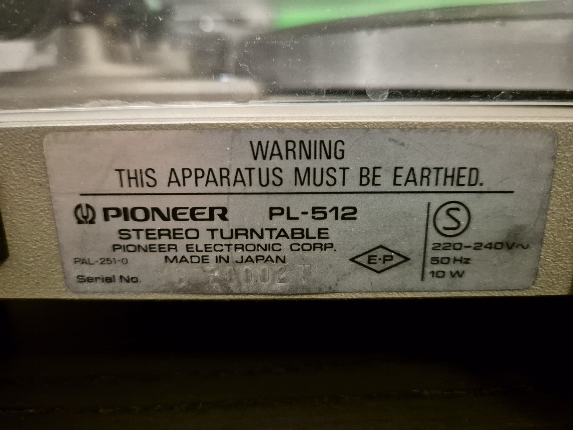 Gramofon Pioneer PL-512
