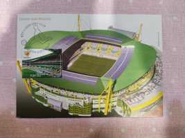 Postal oficial selado do estádio de Alvalade Sporting