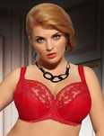 Biustonosz  65E Kris Line BRILLANT soft czerwony