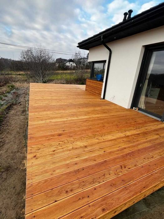 Deska Tarasowa Modrzew Europejski 28x145 ryflowana/gładka