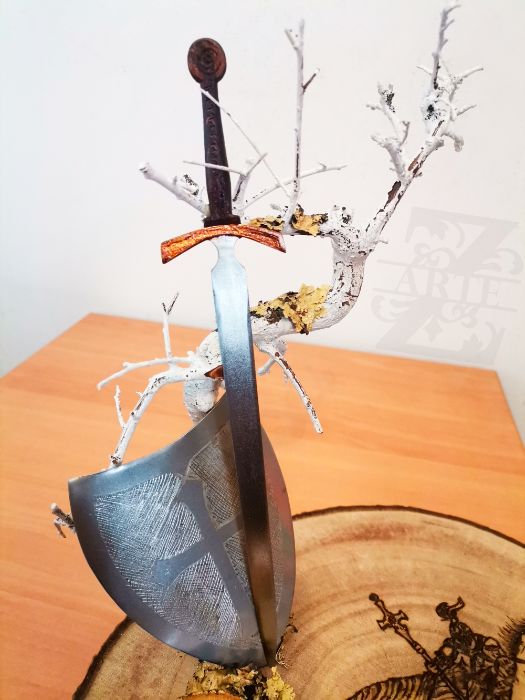 Suporte para vela S. Jorge (feito à mão)