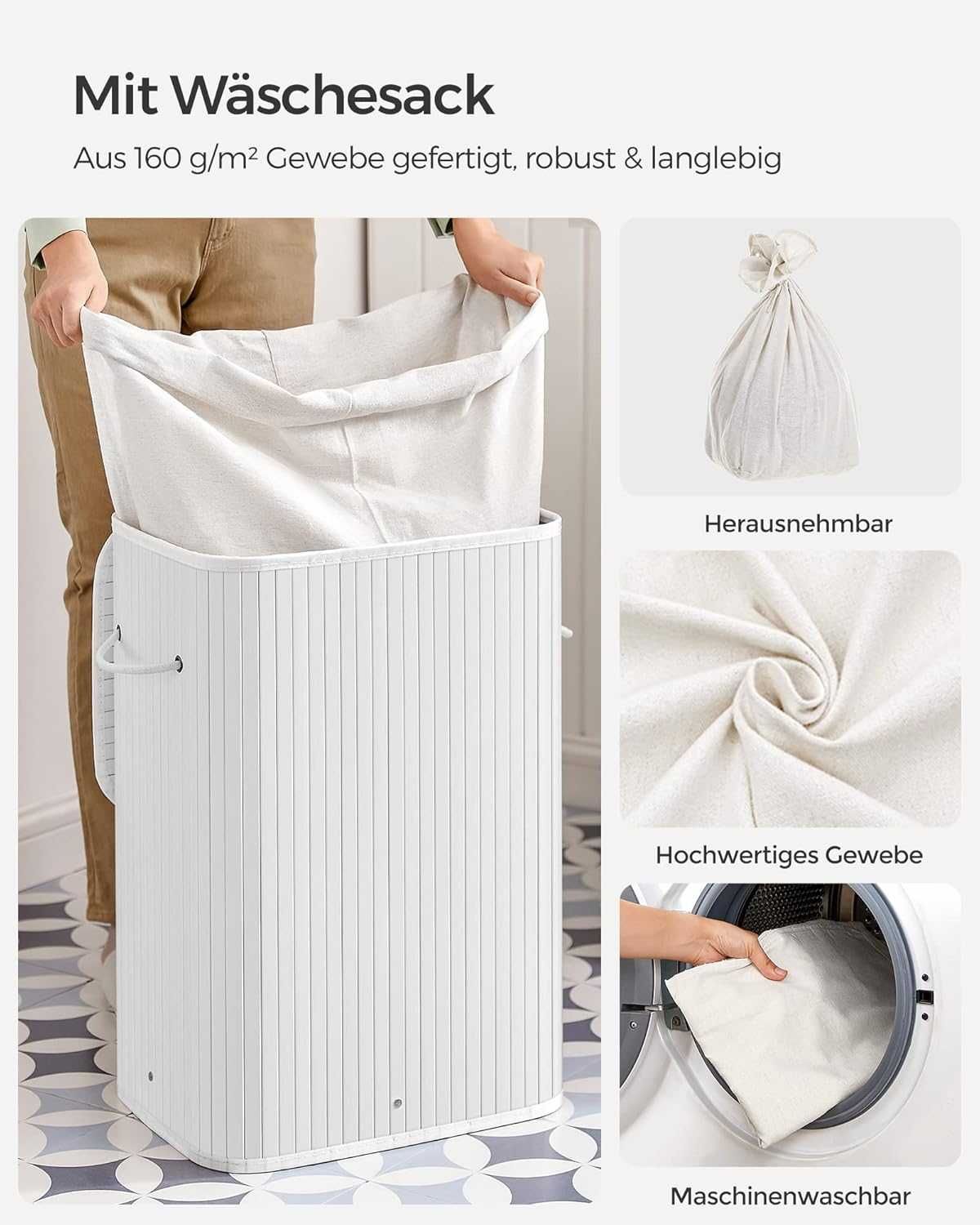Nowy kosz na pranie / organizer / pojemnik / 72L / SONGMICS !9728!