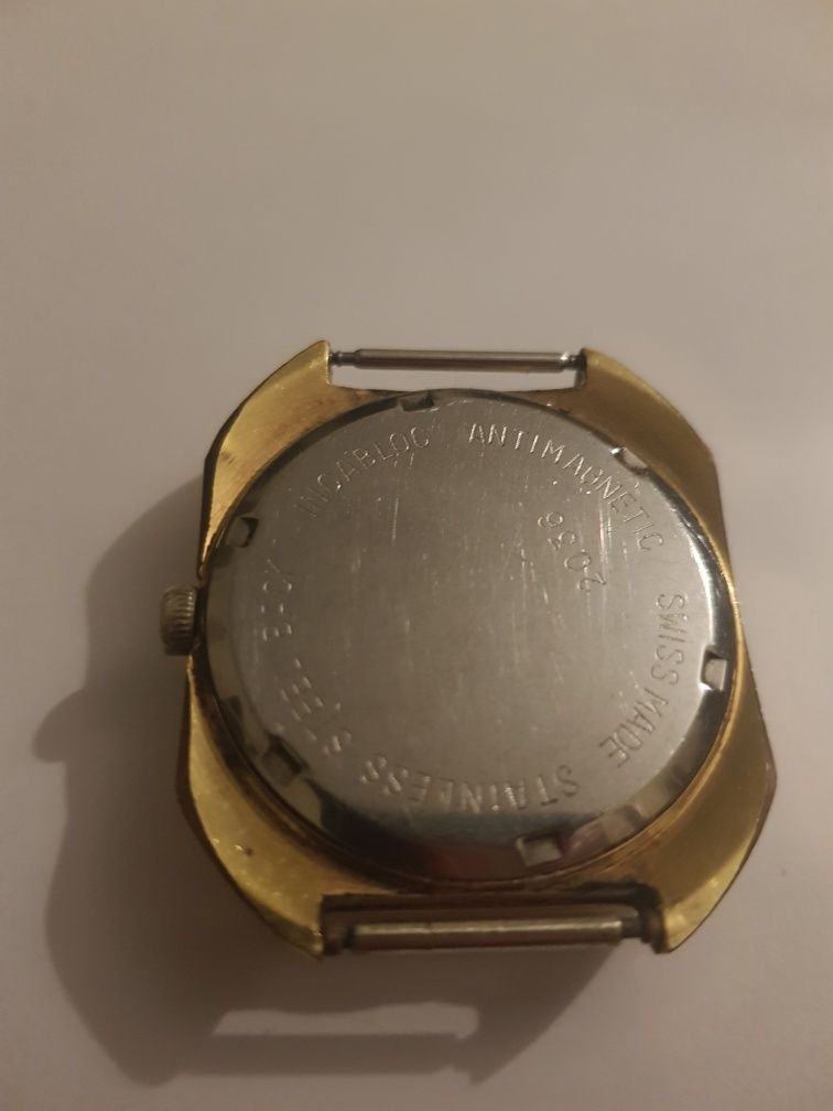 Relógio suíço antigo Delvina Geneve - 17 jewels incabloc