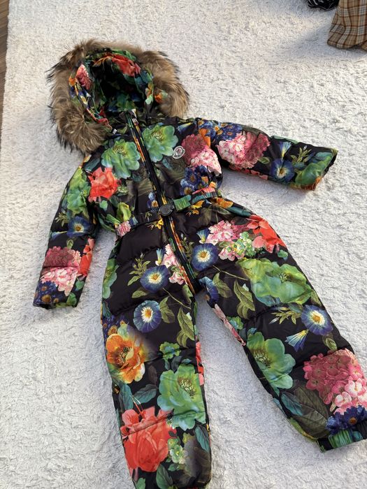 Комбінезон moncler 4, зимний комбинезон для дівчинки