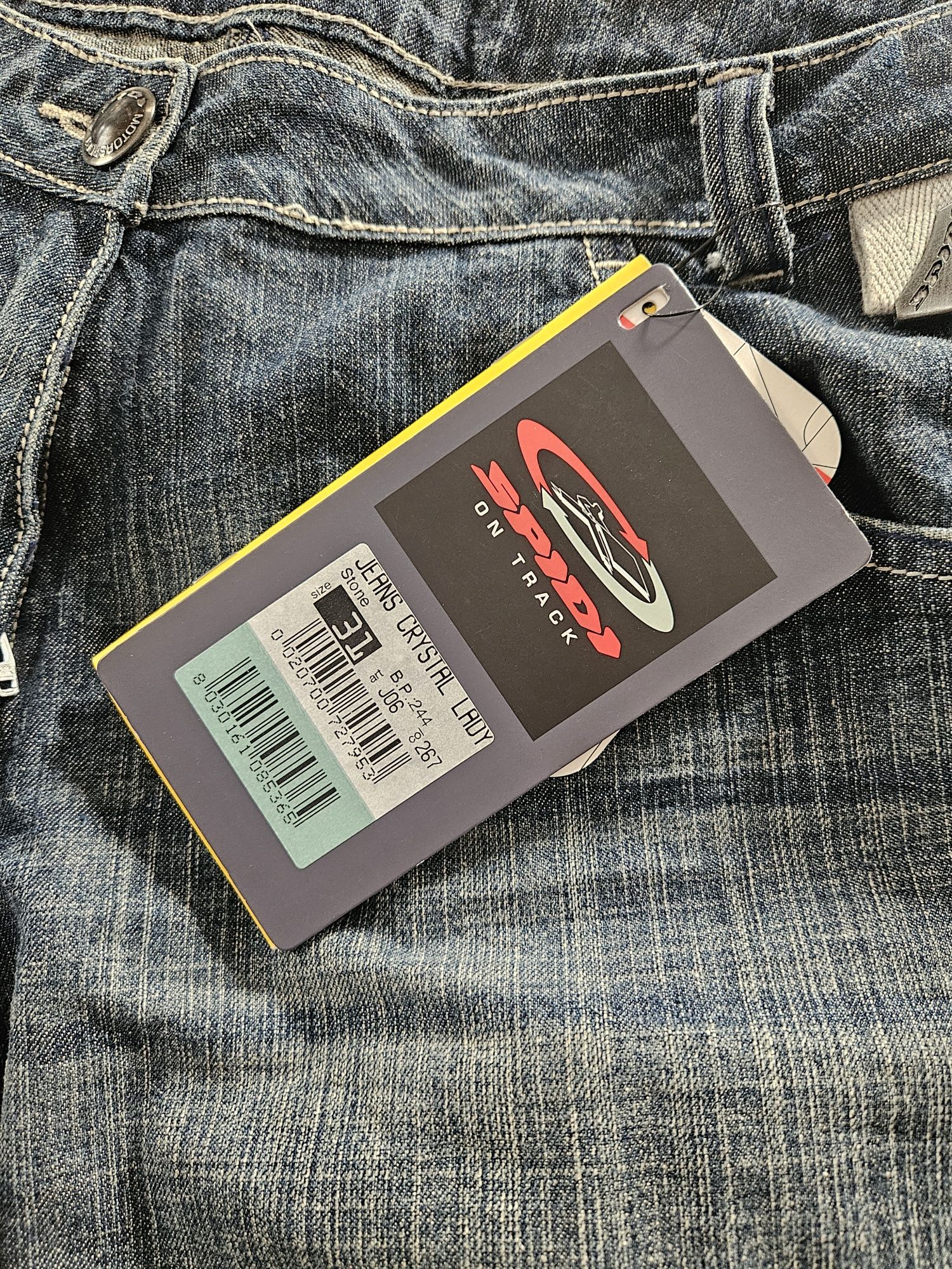 Spodnie motocyklowe spidi crystal damskie 31 jeansowe jeans wzmocnione