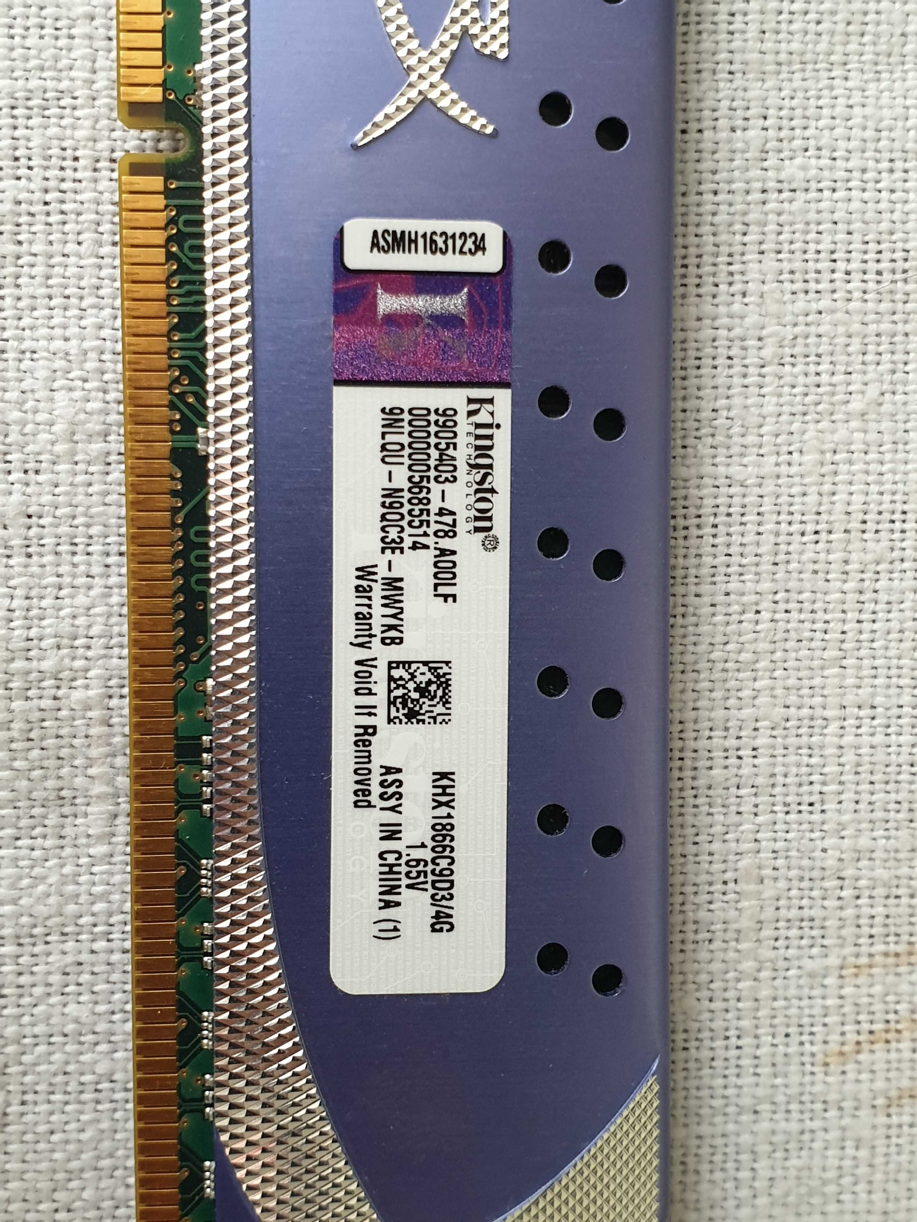 Оперативна пам'ять Kingston DDR3-1866 4096MB HyperX (KHX1866C9D3/4G)