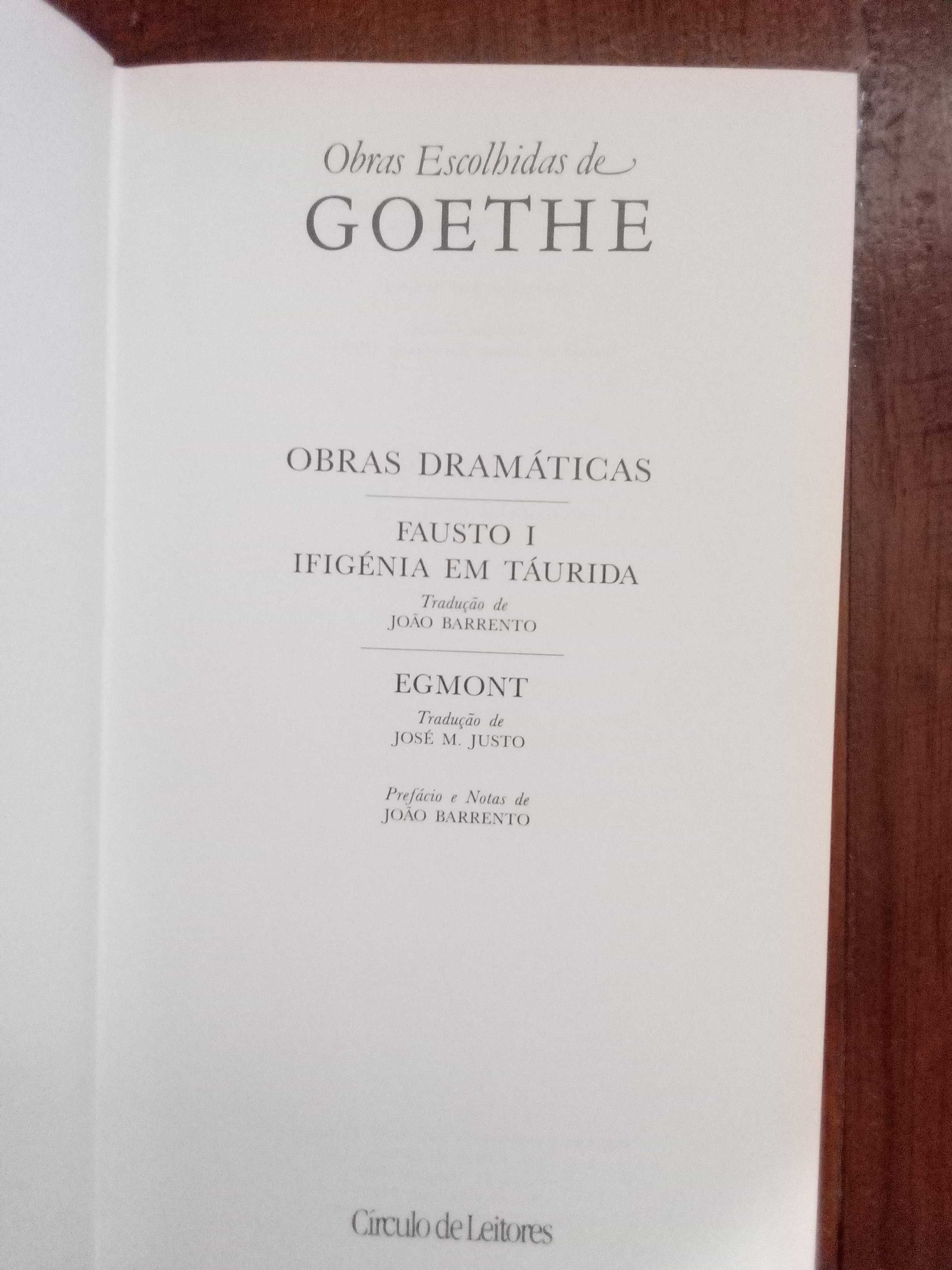 Goethe - Fausto I / Ifigénia em Táurida /Egmont
