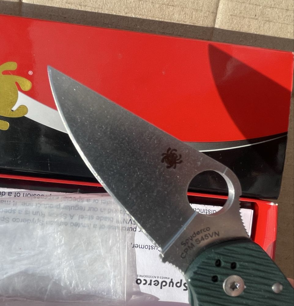 Spyderco Para 3 S45VN Sprint run