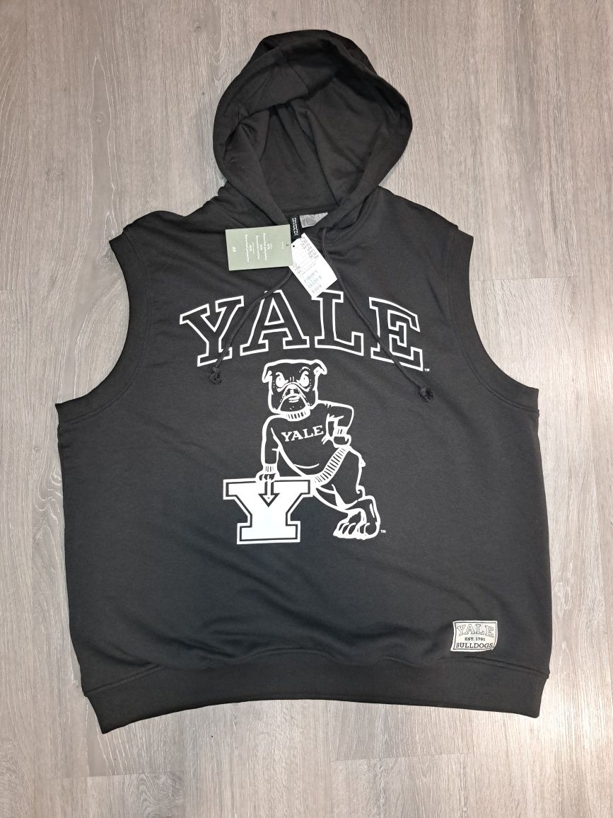 Bluza bez rękawów Yale H&M nowa grafit