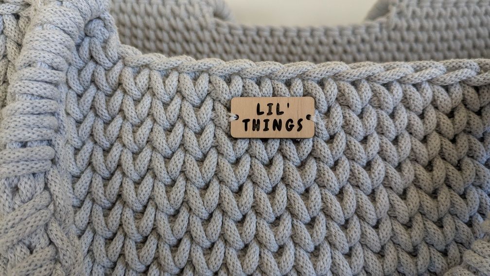 Kosz mojżesza Lil things - szary