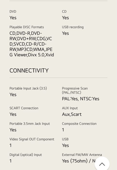 Home cinema 5.1 LG