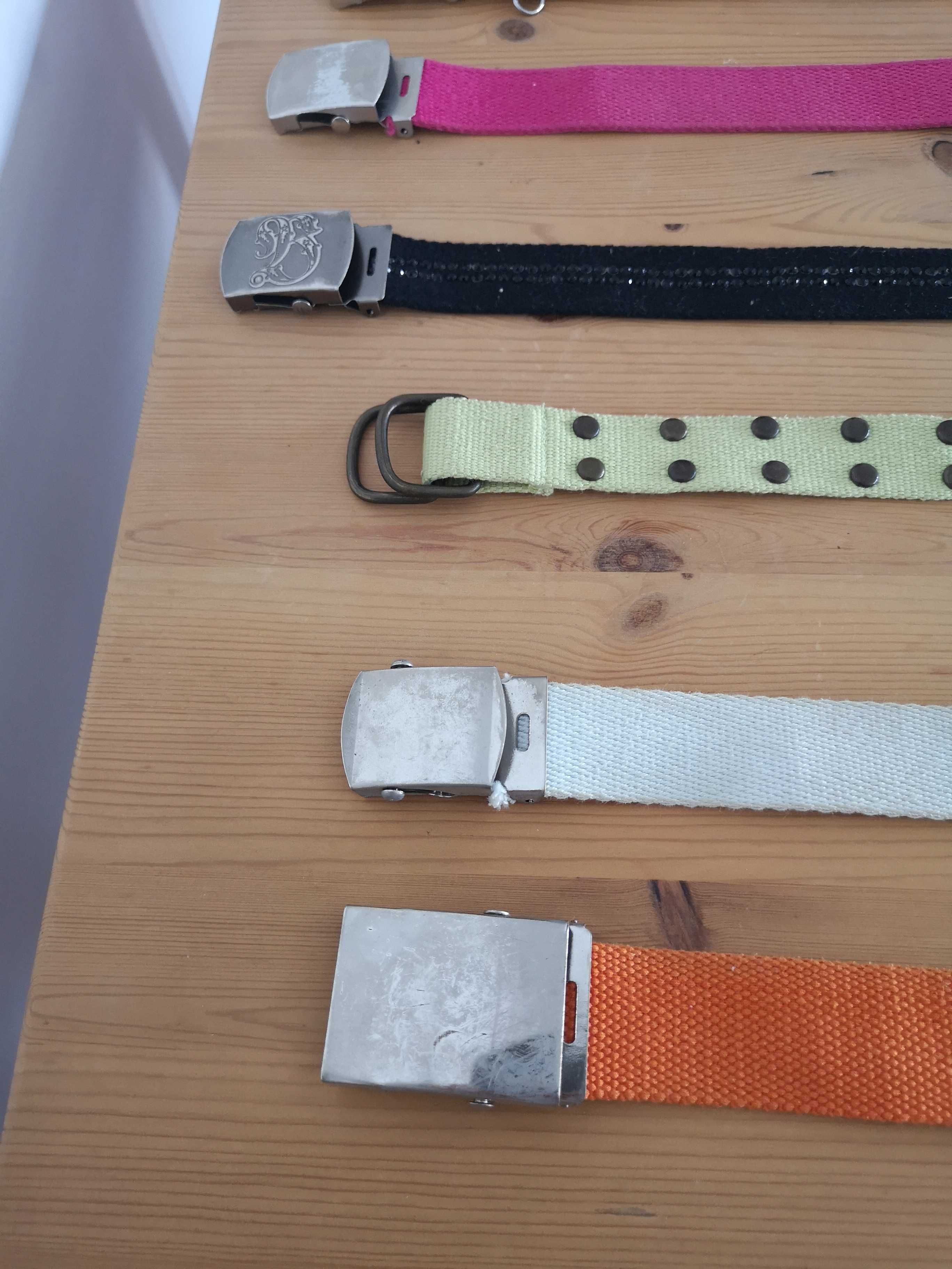 Conjunto 6 cintos com fivela militar