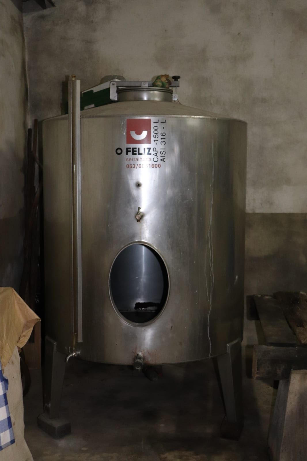 Depósito de Inox de 1500L