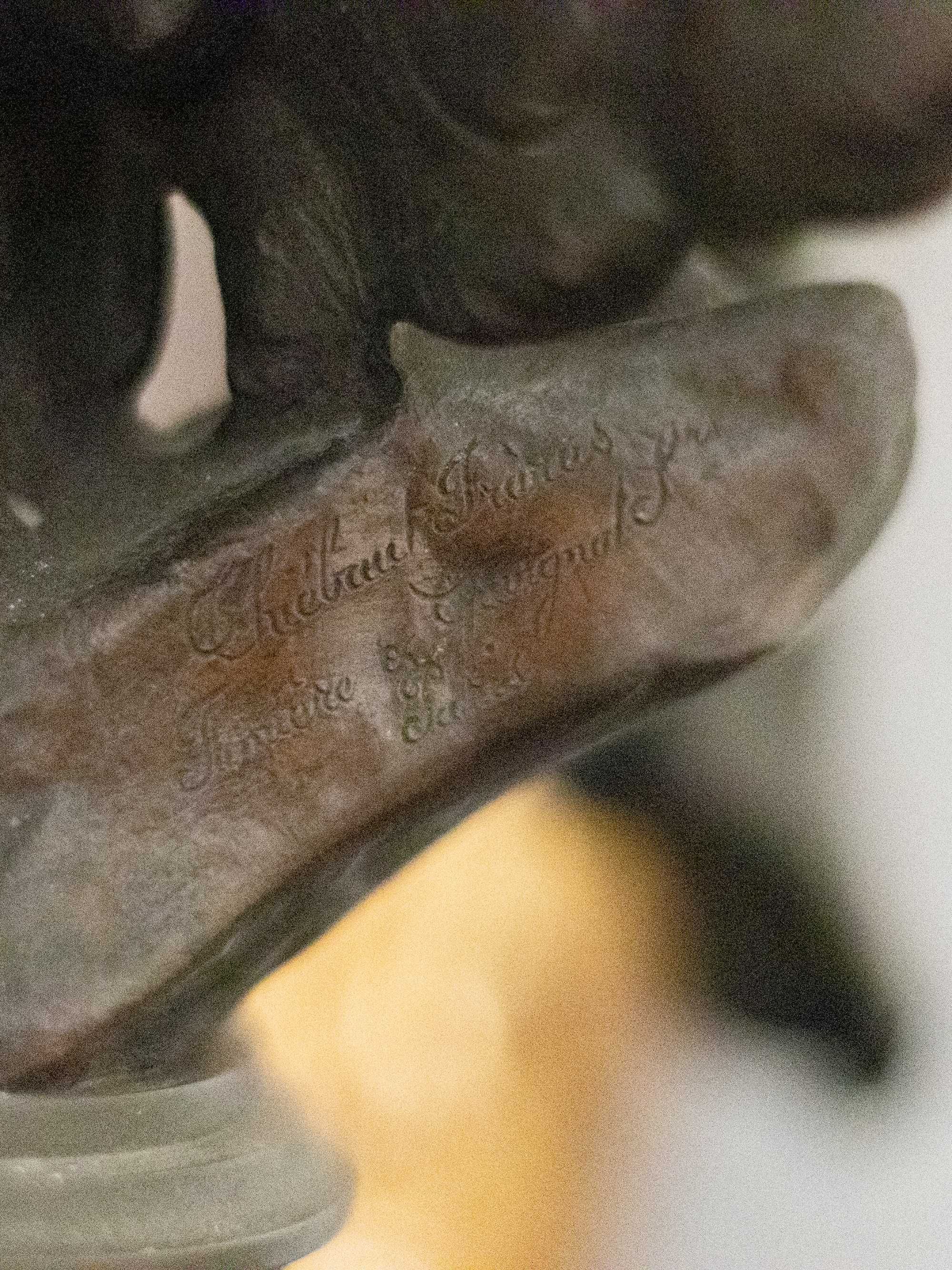 Estátua bronze Júpiter Hebe águia Jules Roulleau | século XIX