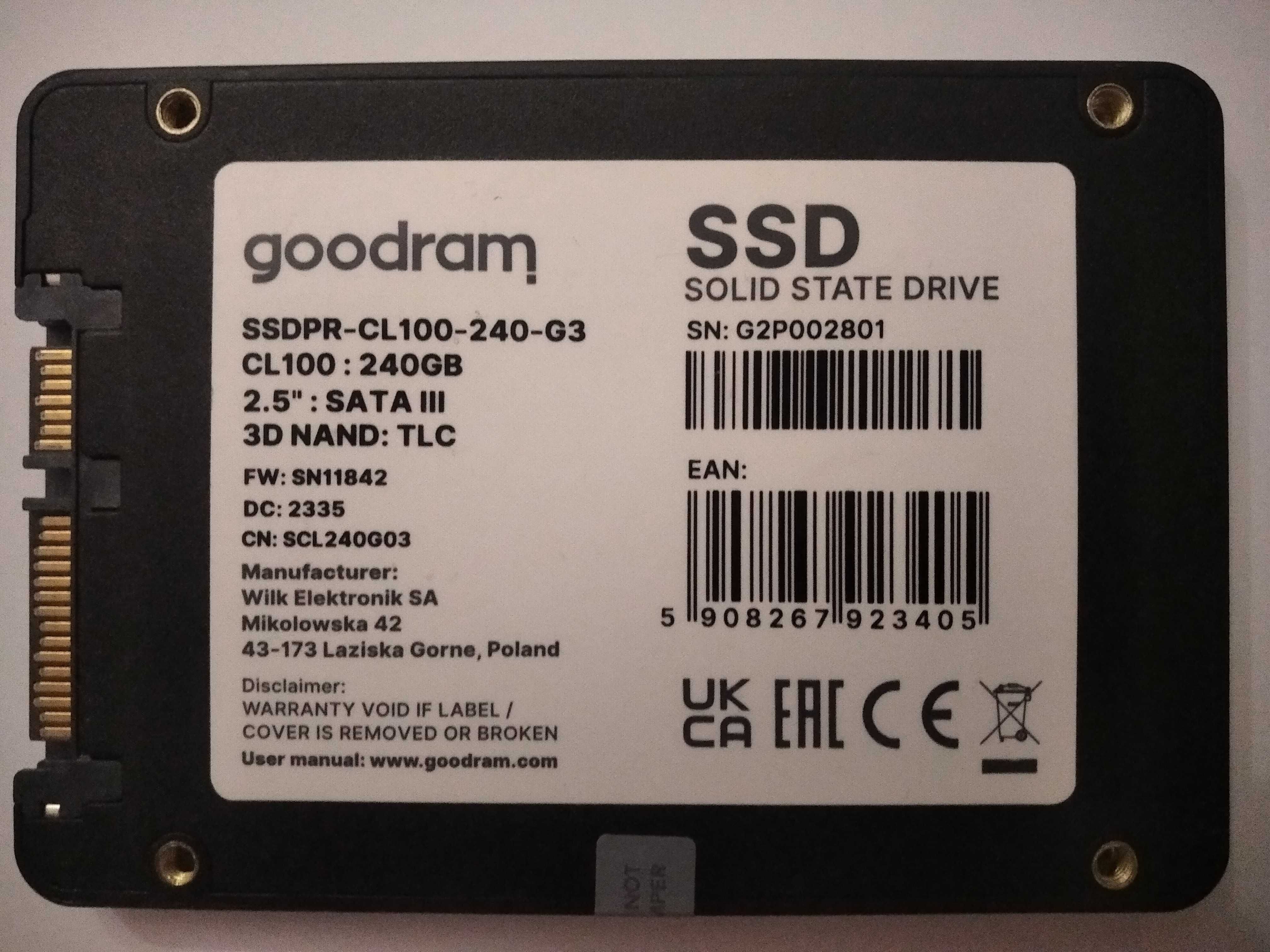 SSD «Goodram» 240 GB