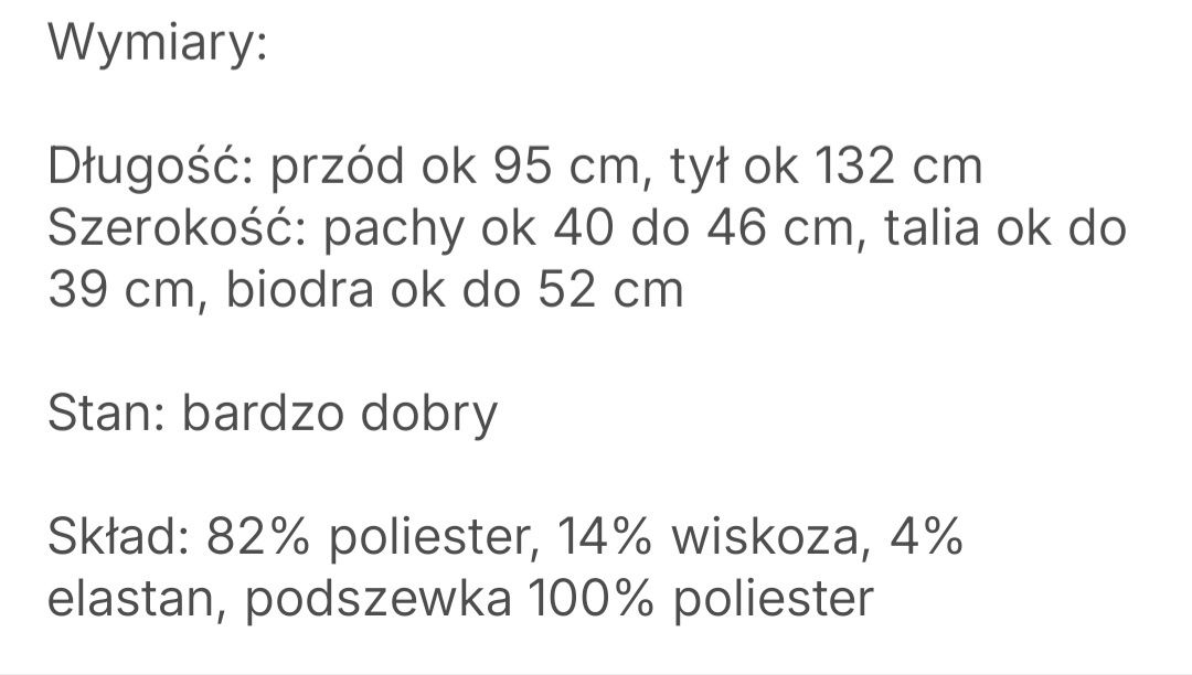 Czarno złota elegancka sukienka midi Coast M L 40 wesele