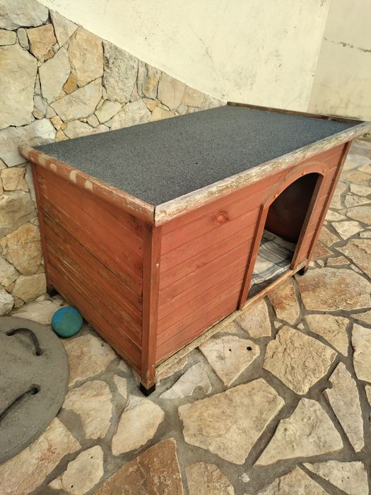 Casota de madeira para cão