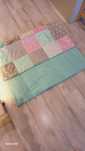 Rezerwacja Narzuta patchwork 94x194 miętowa kocyk kapa na łóżko 90x200