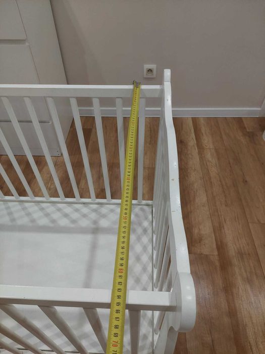 Łóżeczko dla dziecka JULIA 3 w 1 drewniane + łóżeczko turystyczne