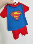 Rampersy Superman strój dla chłopca odpinana peleryna 68/74