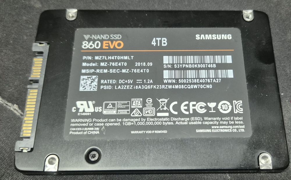 Dysk ssd 860evo 4TB