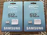 Samsung 512 GB microSDXC Class 10 UHS-I U3 V30 A2 EVO Plus - 2 штуки !
